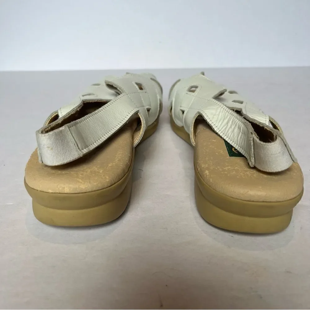 Daniel Green Women's Open Toed Sandals Cream Size 10